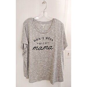 Maurices short-sleeved shirt with the message "Don't mess with Mom," S ize 2